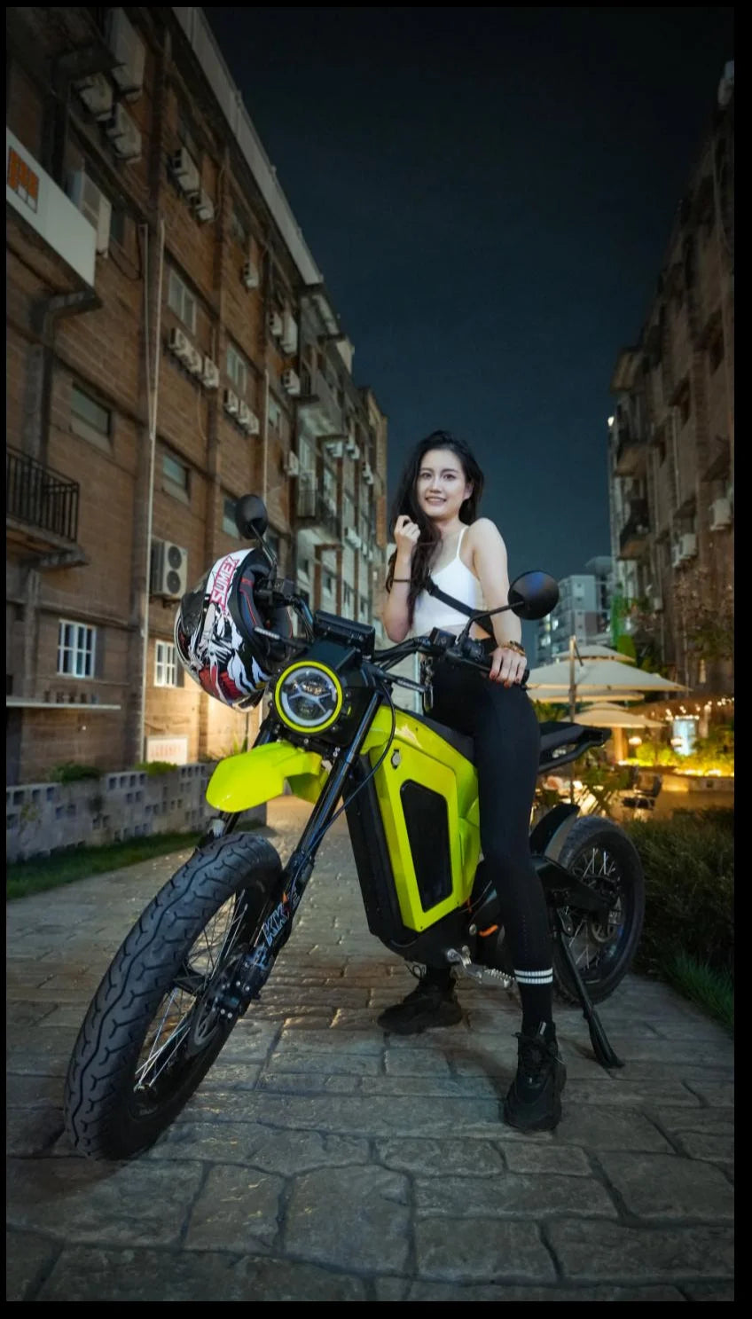 72V45Ah Electric motorcycle mid motor long range mountain Ebike carbon fiber frame off-road motorcycle dirt bike