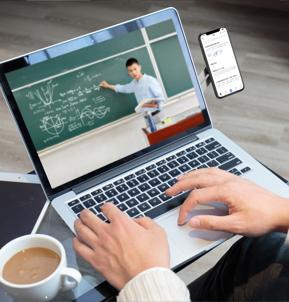 Lovebay Screen Support Hoder Laptop Side Mount Connect Tablet Bracket Dual Monitor Display Clip Adjustable Phone Stand Holder