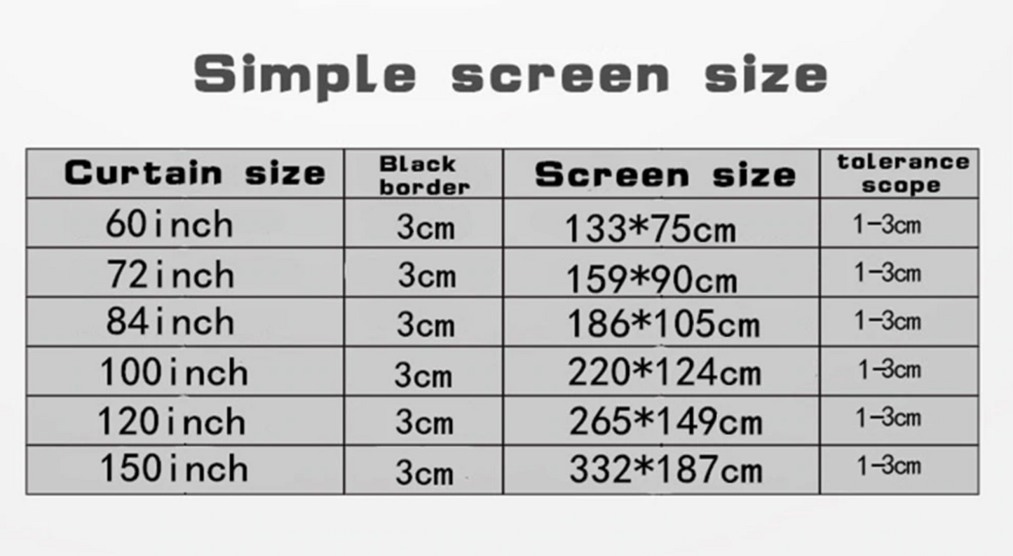 LEJIADA projector simple folding screen portable home outdoor KTV office 3d HD projector screen projection screen