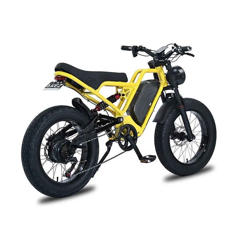 STLF US Ready Stock Akez Cafe Racer Electric Dirt Pit Mountain E Bike 1500W Fat Tires Ebike Electric Cruiser Adult USA Warehouse