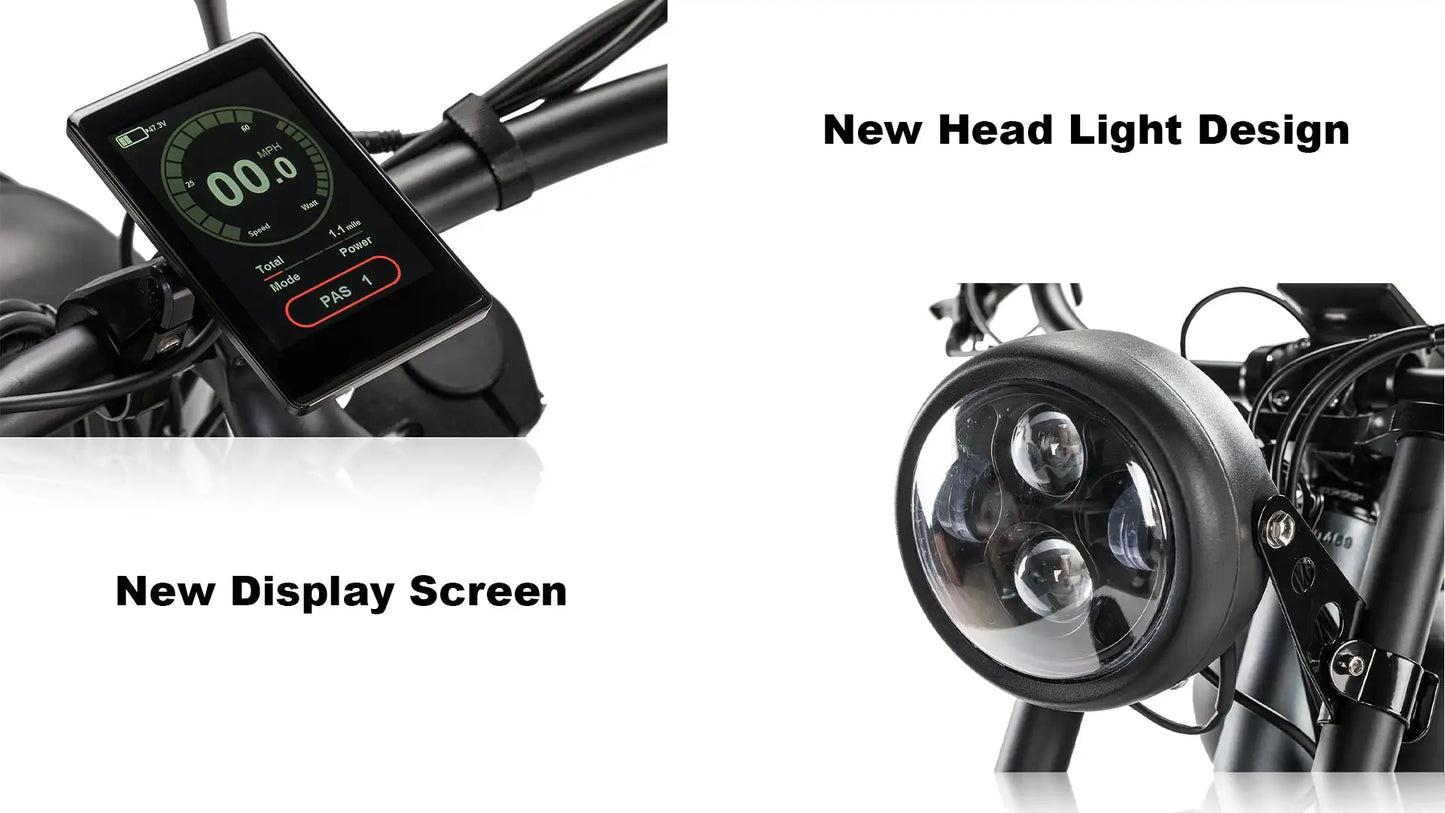 USA Warehouse Hybrid Electric Bicycle Retro Style E-Bike 48v Lithium Battery Road Dirt City Suitable 48v Ebike Mountain Fat Tire