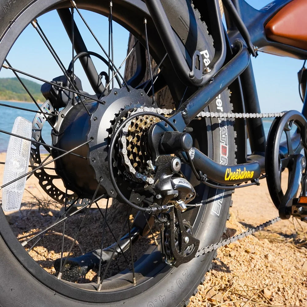 USA Warehouse Hybrid Electric Bicycle Retro Style E-Bike 48v Lithium Battery Road Dirt City Suitable 48v Ebike Mountain Fat Tire