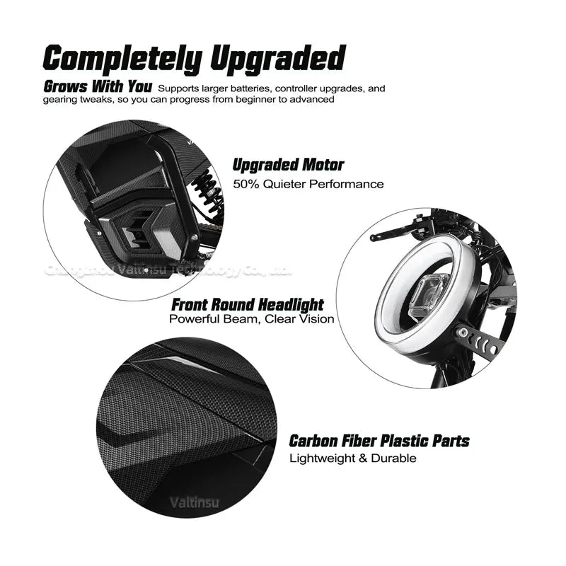 VALTINSU EM-5 48V 2500 W 30Mph Full Size Performance Electric Dirt Bike All Terrain Ebike