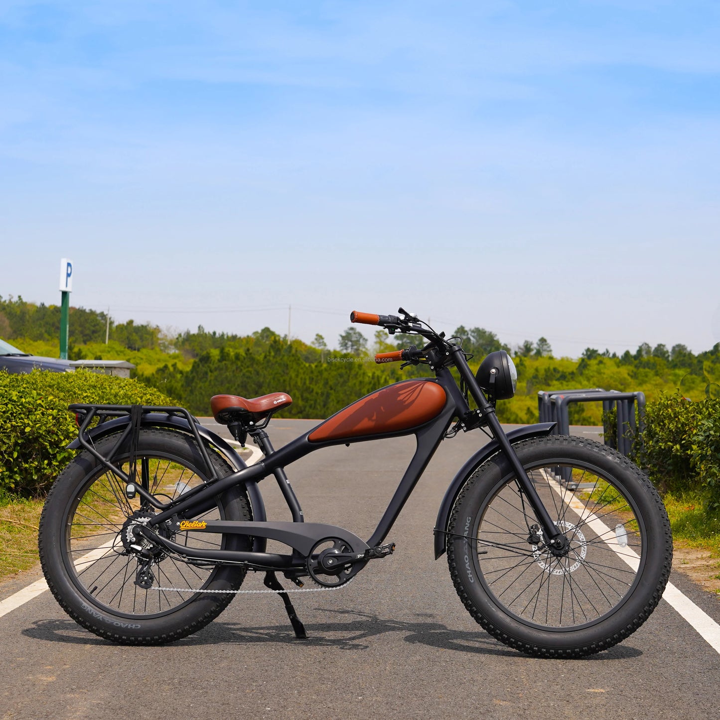 USA Warehouse Hybrid Electric Bicycle Retro Style E-Bike 48v Lithium Battery Road Dirt City Suitable 48v Ebike Mountain Fat Tire