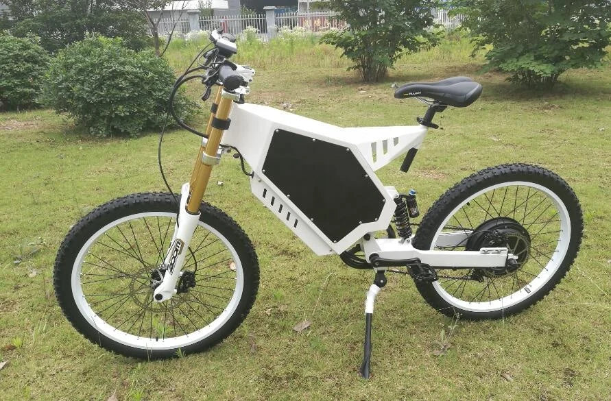 21 inch Motorcycle Wheel  E bike 72v 8000w Dirt Electric Hybrid  Bike with Phone Holder