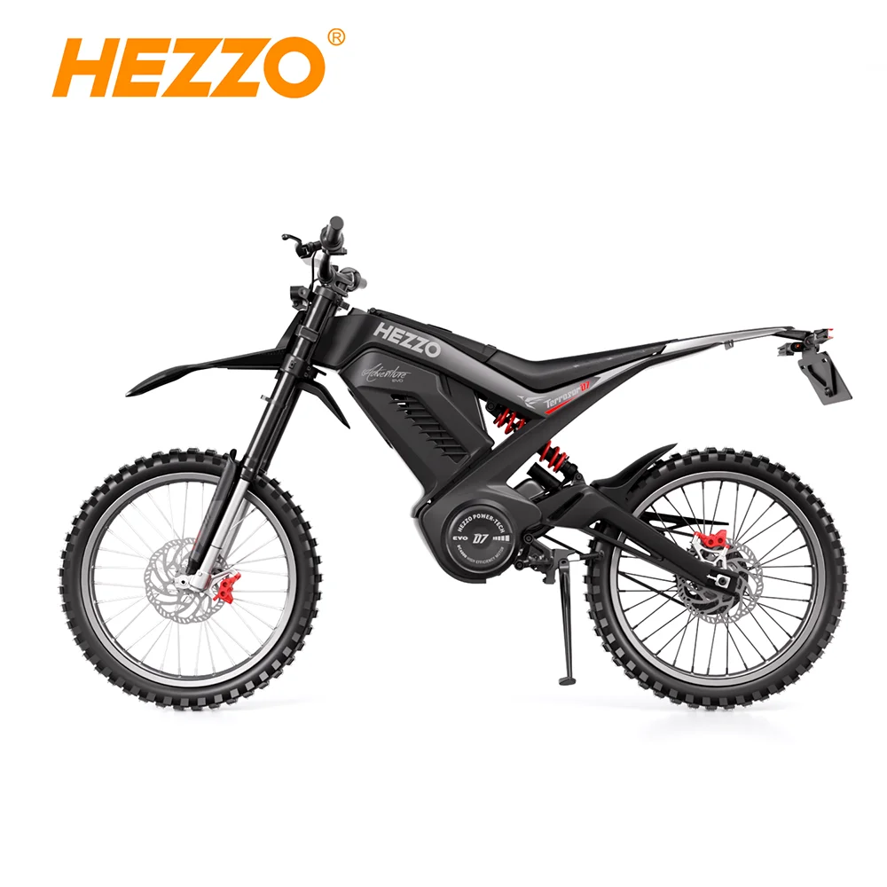 STLF Hot Sale Wholesale HEZZO 72v 8000W Mid Drive Ebike Off Road Ebike Electric Motorbike Electric Dirt Bike Off-Road Motorcycle