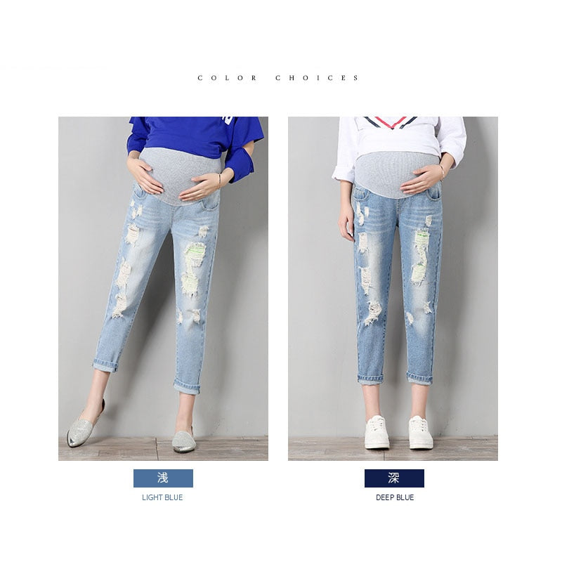 Maternity Jeans Maternity Pants Clothes For Pregnant Women Trousers Nursing Prop Belly Leggings Jeans Pregnancy Clothing Pants