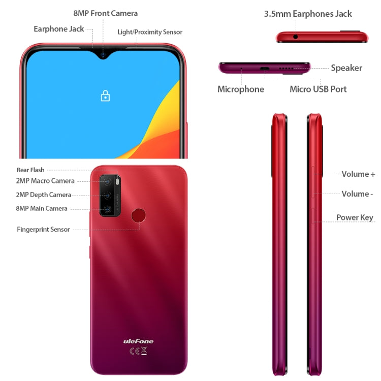 New Ulefone Note 10 4G Android 11 Moviles Smartphone