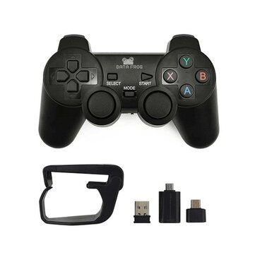 DATA FROG 208 Wireless Bluetooth 2.4G Gamepad Ergonomic Joystick Game Controller for PS3 Android Phone TV Box