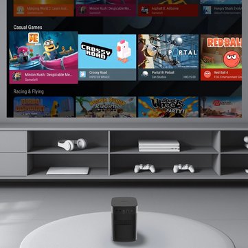 XGIMI Halo DLP Projector 1080P Support 4K Resolution 2GB 16GB Android 9.0 17100mAh Battery Google Assistant Home Theater Projector