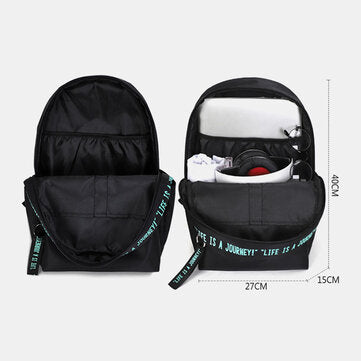 Men Casual Large Capacity Light Weight Backpack Casual Bag