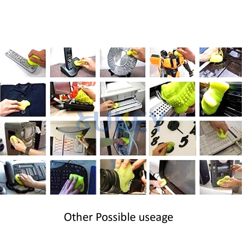 Car Keyboard Cleaner Glue Gel Interior Panel Air Vent Outlet Dashboard Dust Magic Cleaning Tool Laptop Sponge Mud Remover