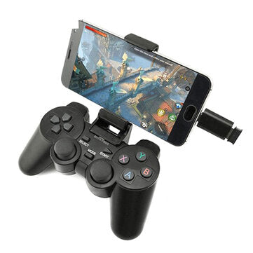 DATA FROG 208 Wireless Bluetooth 2.4G Gamepad Ergonomic Joystick Game Controller for PS3 Android Phone TV Box