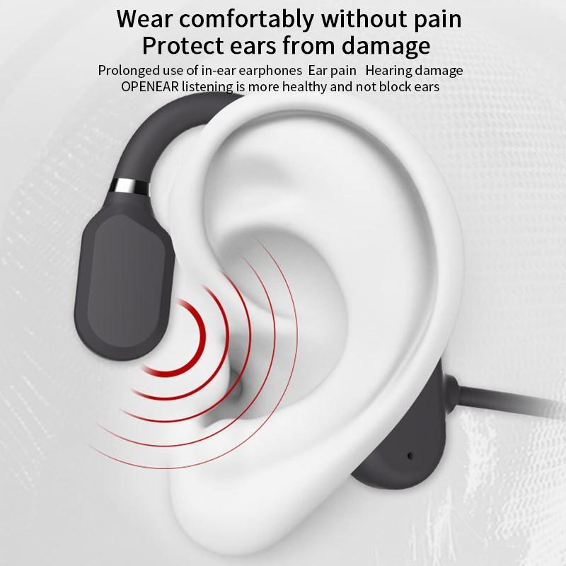 2022 NEW Original Earphone Bluetooth Headphones Wireless Waterproof Comfortable Wear Open Ear Hook Light Weight Sports Earphones
