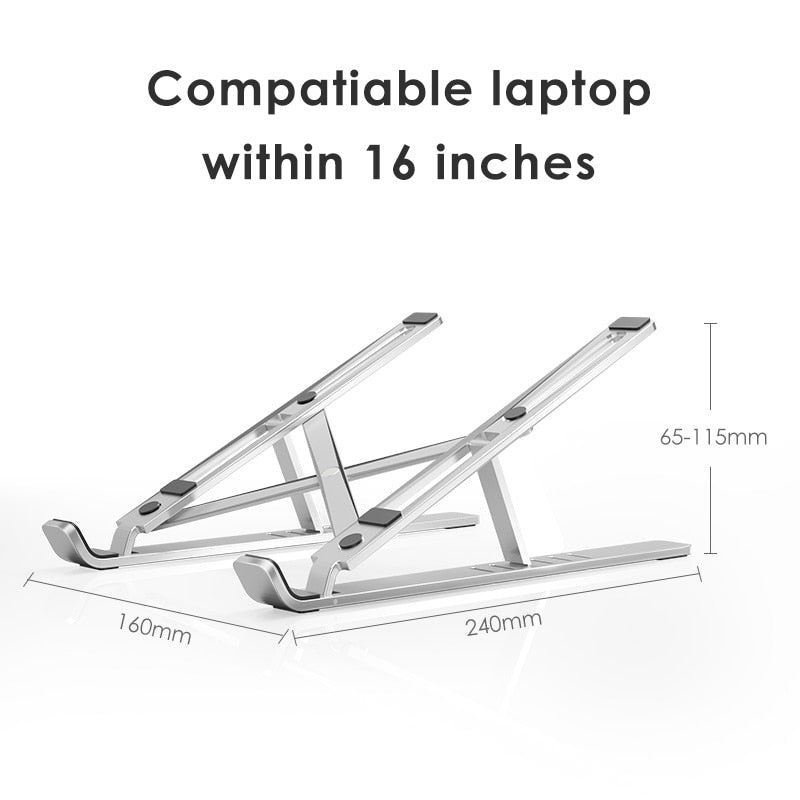 LINGCHEN Laptop Holder for MacBook Pro Notebook Foldable Aluminium Alloy Laptop Stand Bracket Laptop Holder for PC Notebook