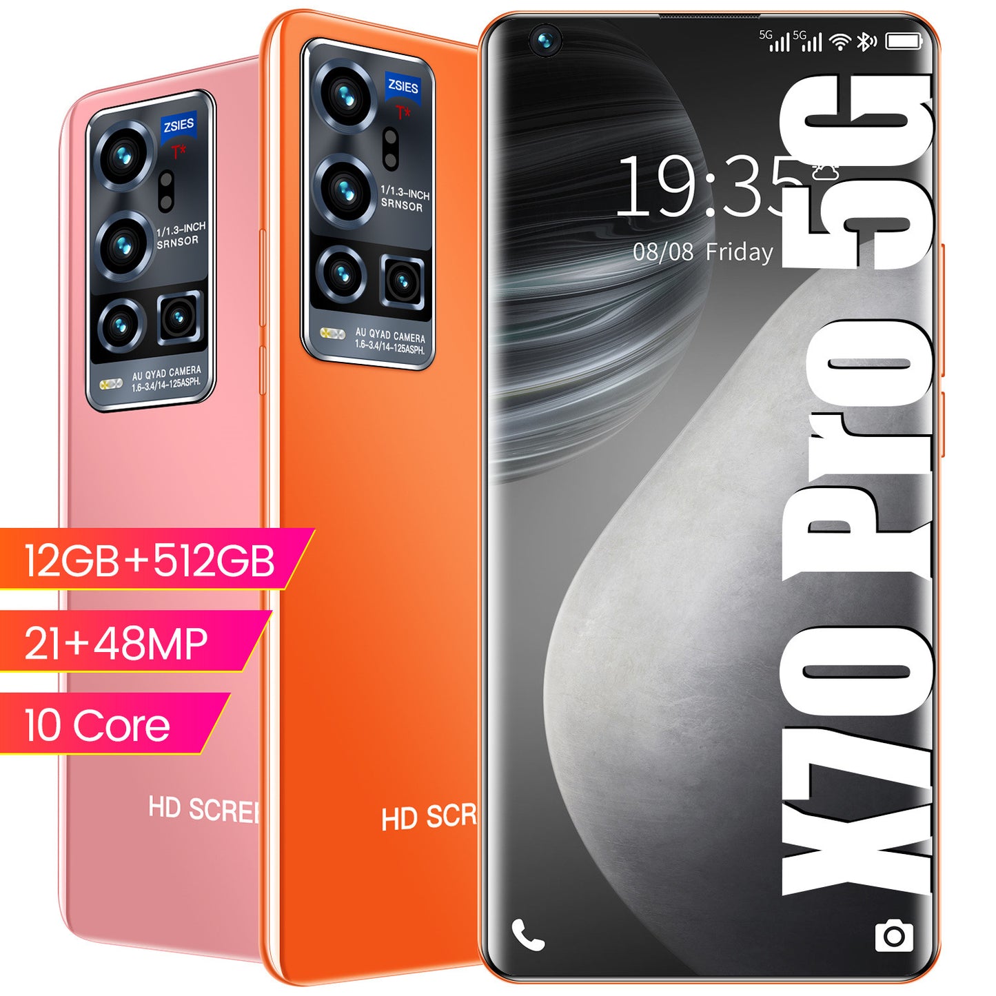 Android 11 - X70 Pro 7.5 Inch, Dual Sim5G Smartphone