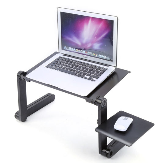 360 Degree Adjustable Laptop Desk Computer Foldable Stand Desk Table Tray Bed Mouse Holder