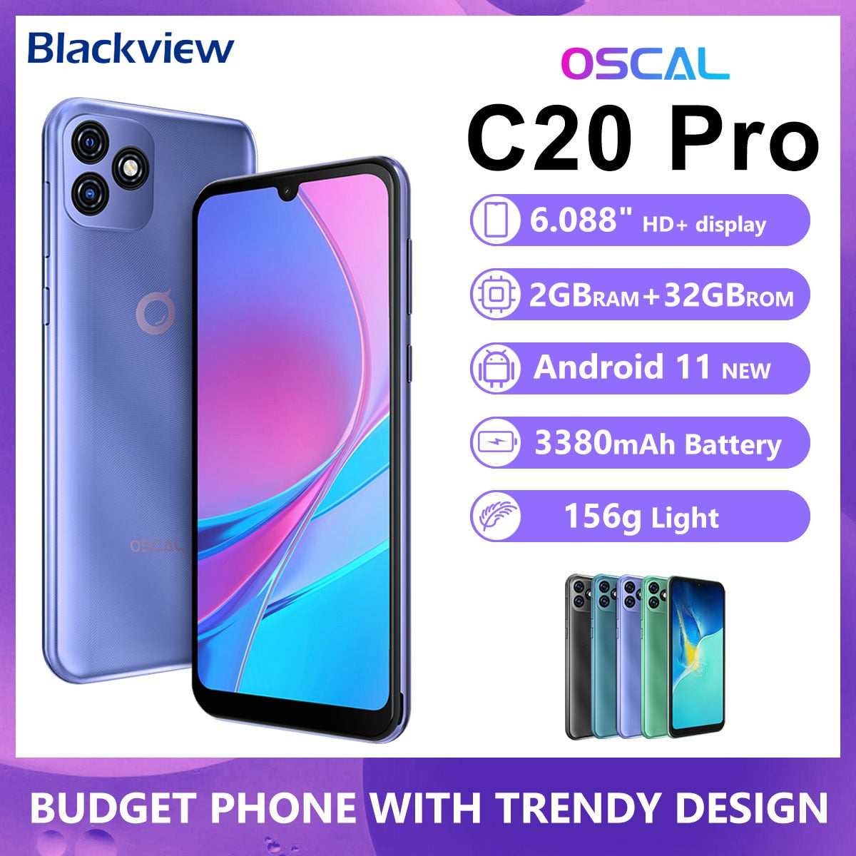 BLACKVIEW OSCAL C20 Pro Smartphone  Android 11