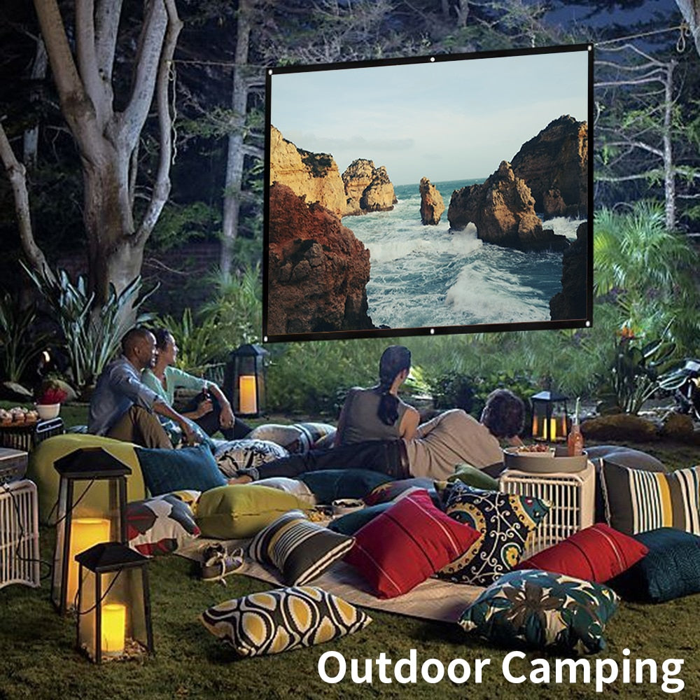 LEJIADA projector simple folding screen portable home outdoor KTV office 3d HD projector screen projection screen